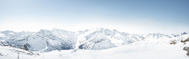 Panorama des Hintertuxer Gletschers