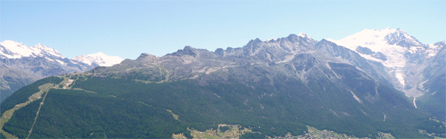 Höhenwanderweg von Balfrin nach Grächen