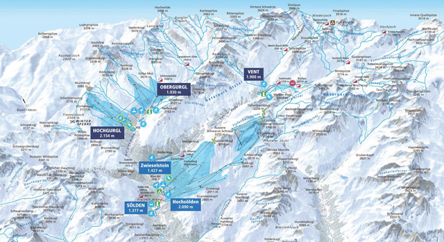 Psitenplan Sölden Gletscher