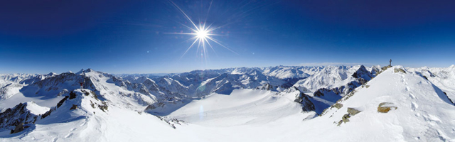 Stubaier Gletscher Panoramablick